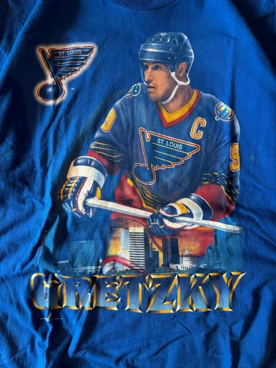 Vintage 90s Wayne Gretzky St. Louis Blues Shirt - Picture 5 of 9